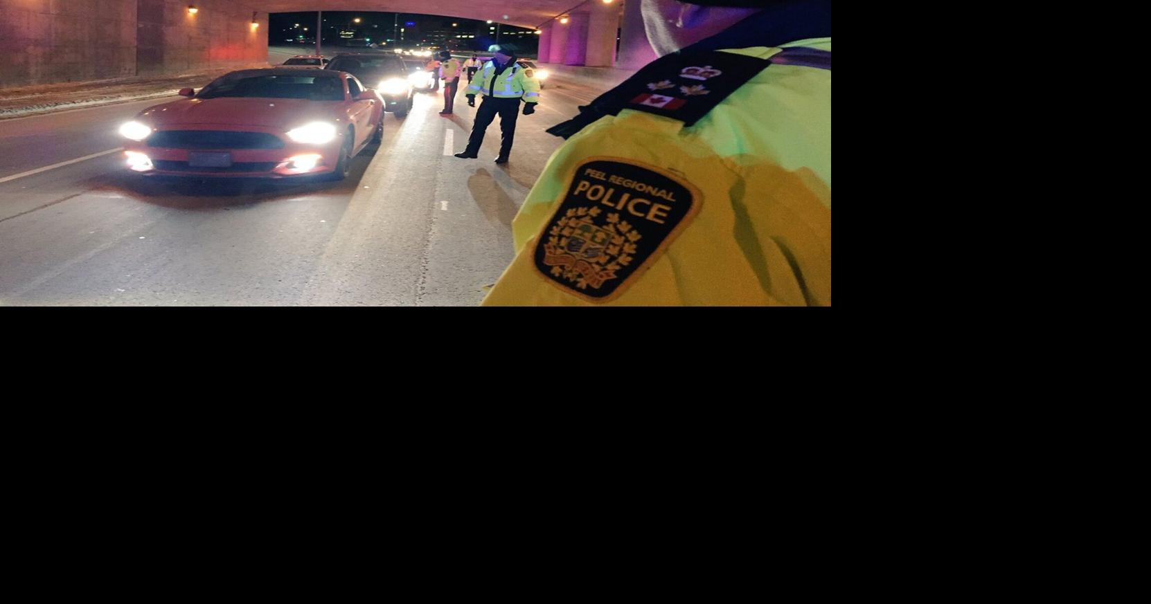 Police lay 134 impaired driving charges in Peel over holidays
