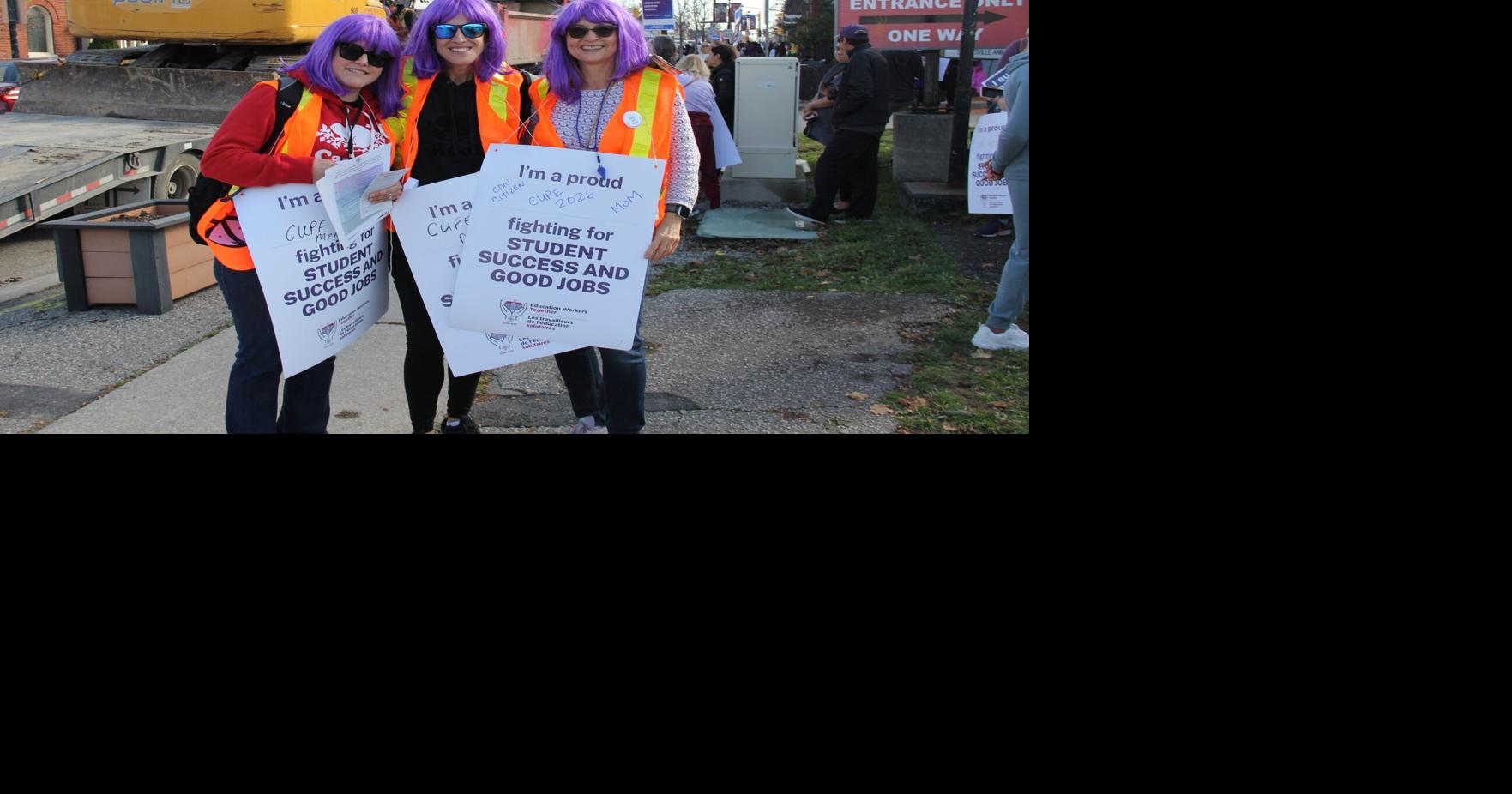 Education workers in Mississauga and Brampton walk off the job