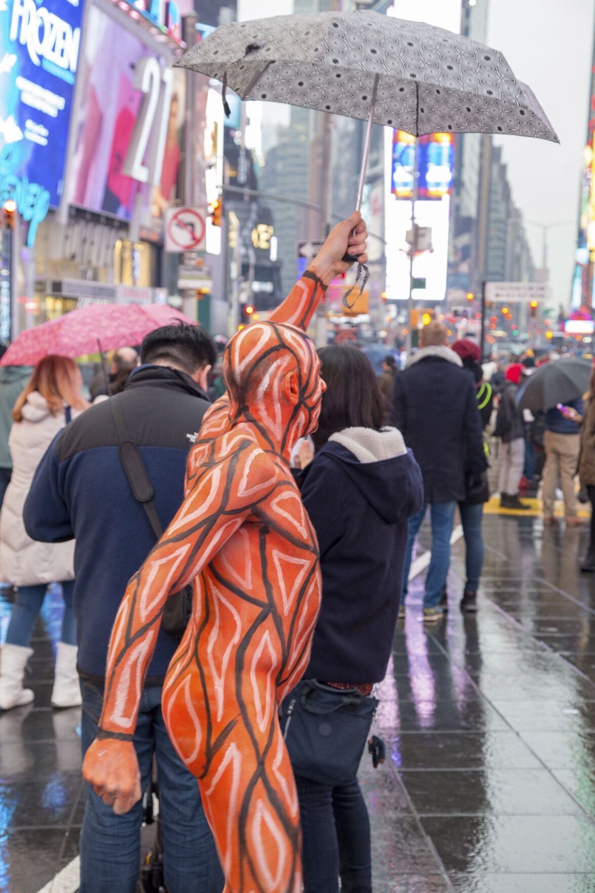 Dozens of nude models brave cold, rain for Polar Bear Paint | News ...