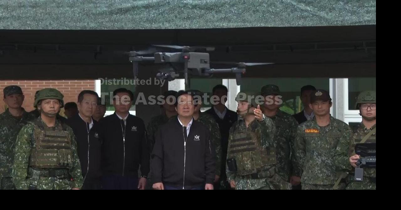 Taiwan ramps up drone training as President Lai meets reservists taking part in exercises