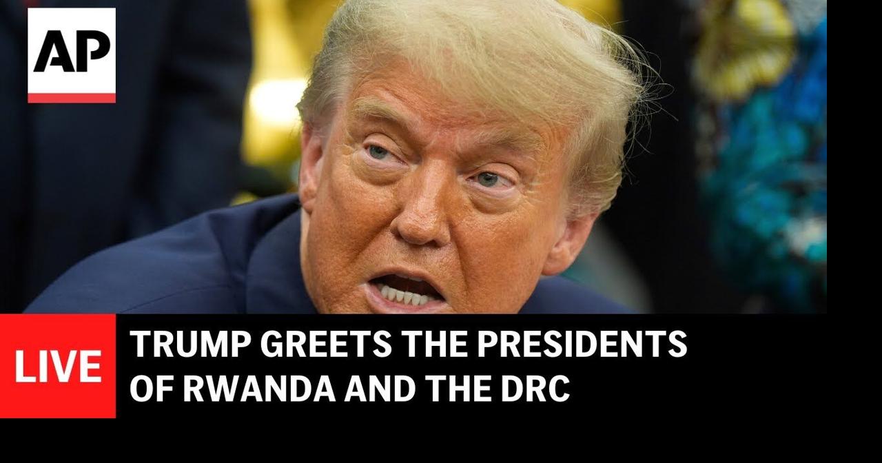 LIVE: Trump greets the presidents of Rwanda and the Democratic Republic of Congo
