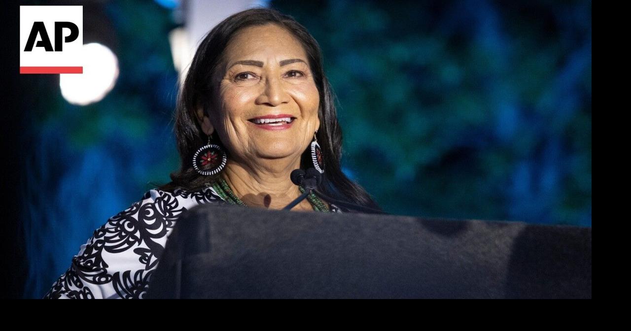 Deb Haaland speaks after winning Democratic nomination for New Mexico governor
