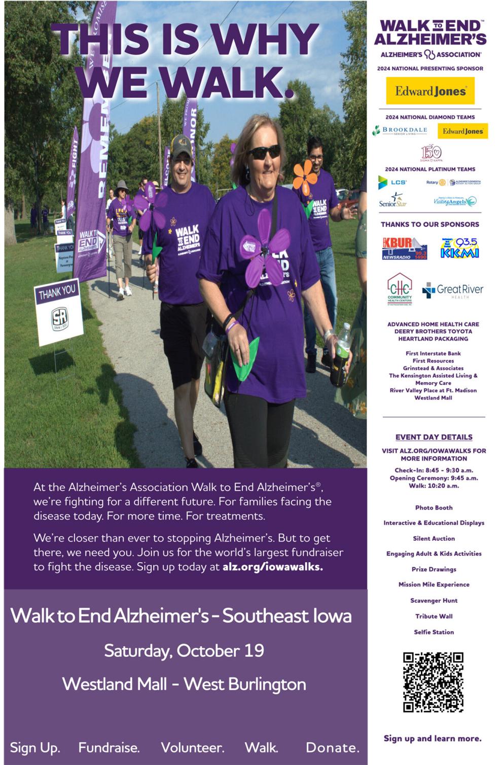 Alzheimer's Walk will be Oct. 19 at Westland Mall Daily Gate City