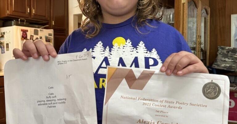 BCSD fifth-grader places first in poetry contest, others to be published