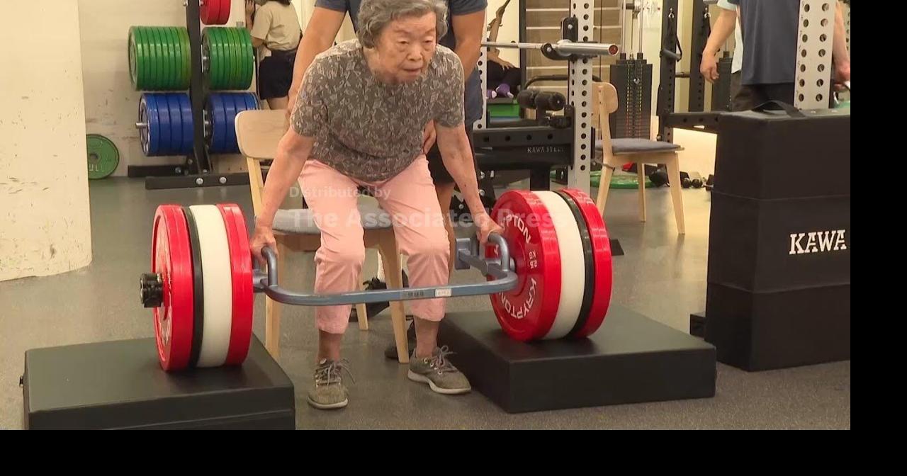 Taiwanese grandmothers show age is no obstacle to good health and prowess in the gym