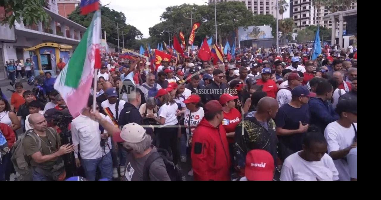 Maduro supporters in Venezuela march in support of Iran after Israel strikes