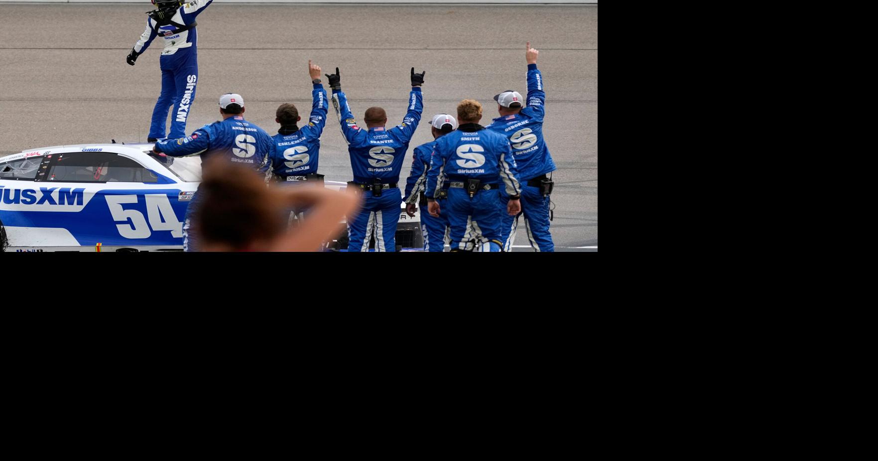 Auto racing: NASCAR: Ty Gibbs hangs on to win Iowa Corn 350