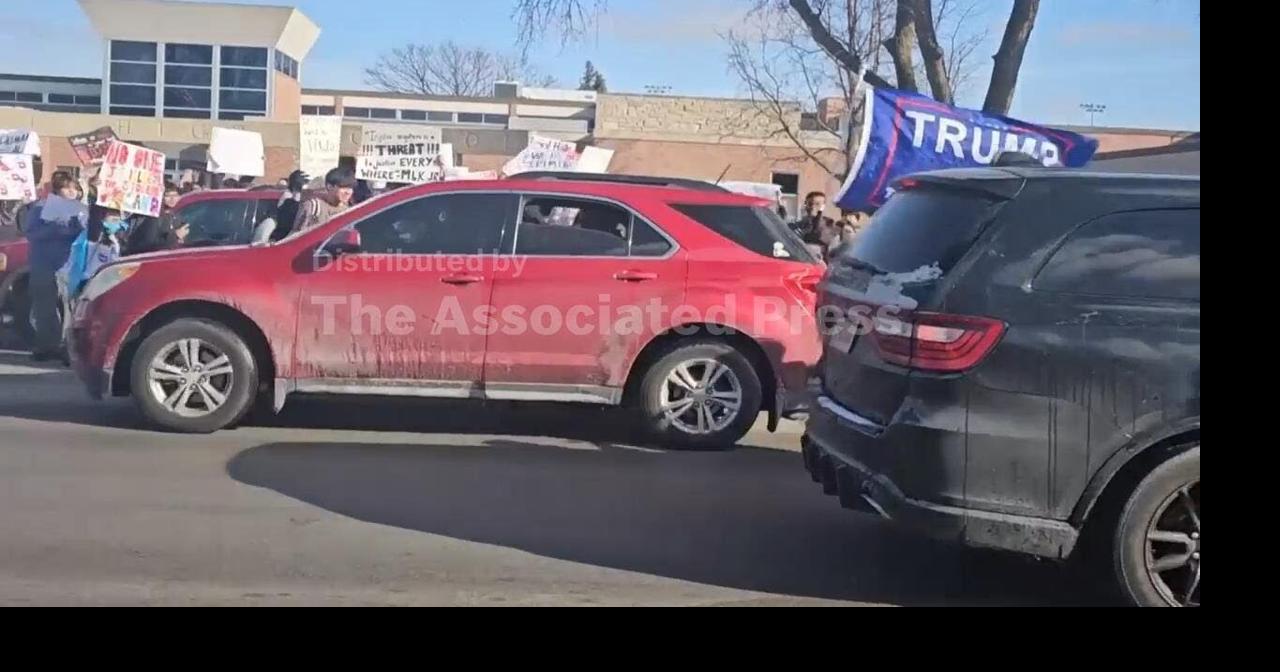 Driver hits student during anti-ICE protest outside Nebraska high school