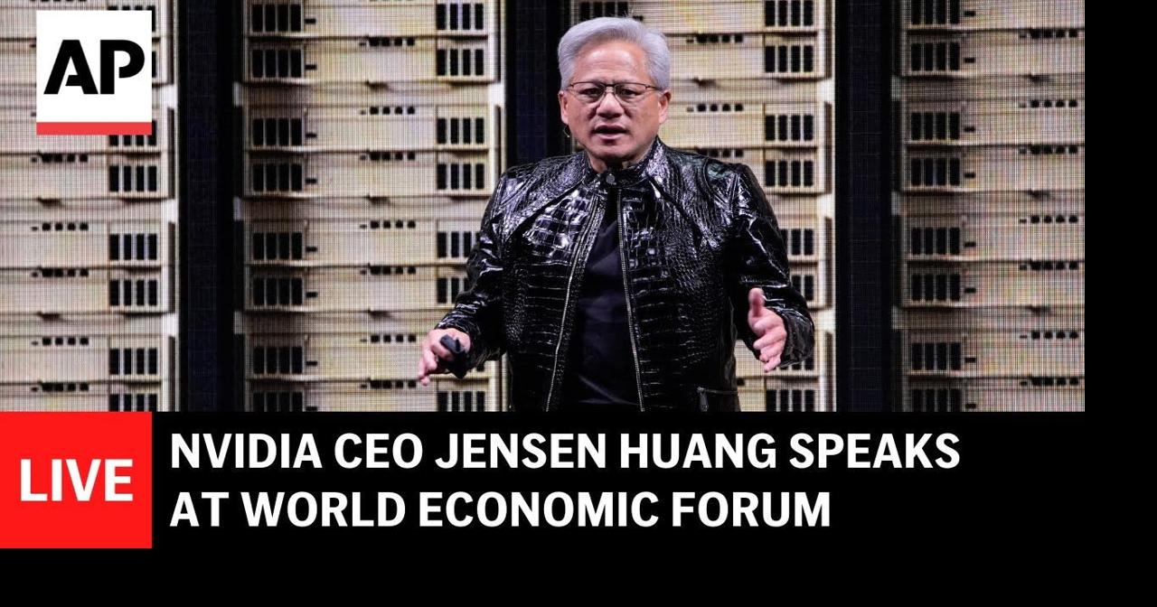 Davos LIVE: Nvidia CEO Jensen Huang speaks at World Economic Forum ...