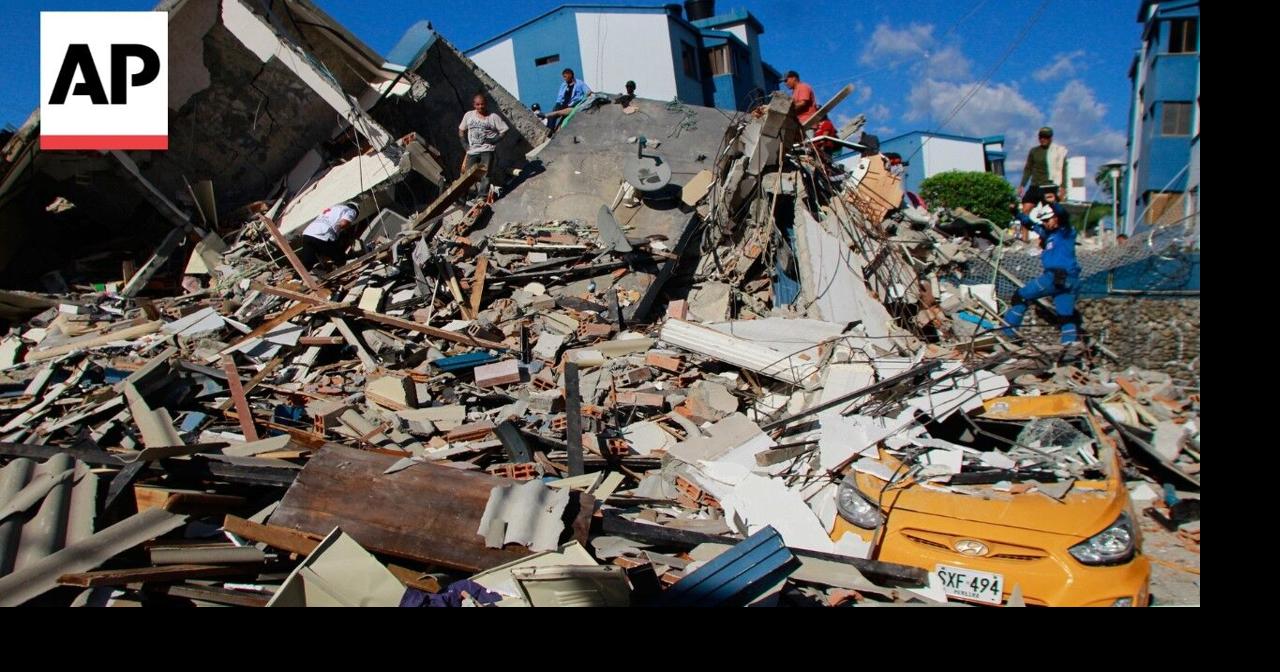 Scene in Colombia after 7.4 magnitude earthquake