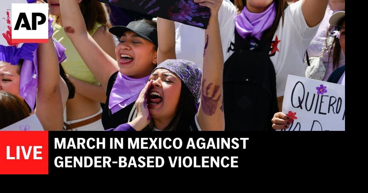 LIVE: March in Mexico against gender-based violence
