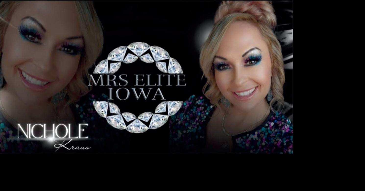 Kraus named Mrs. Elite Iowa, USA.