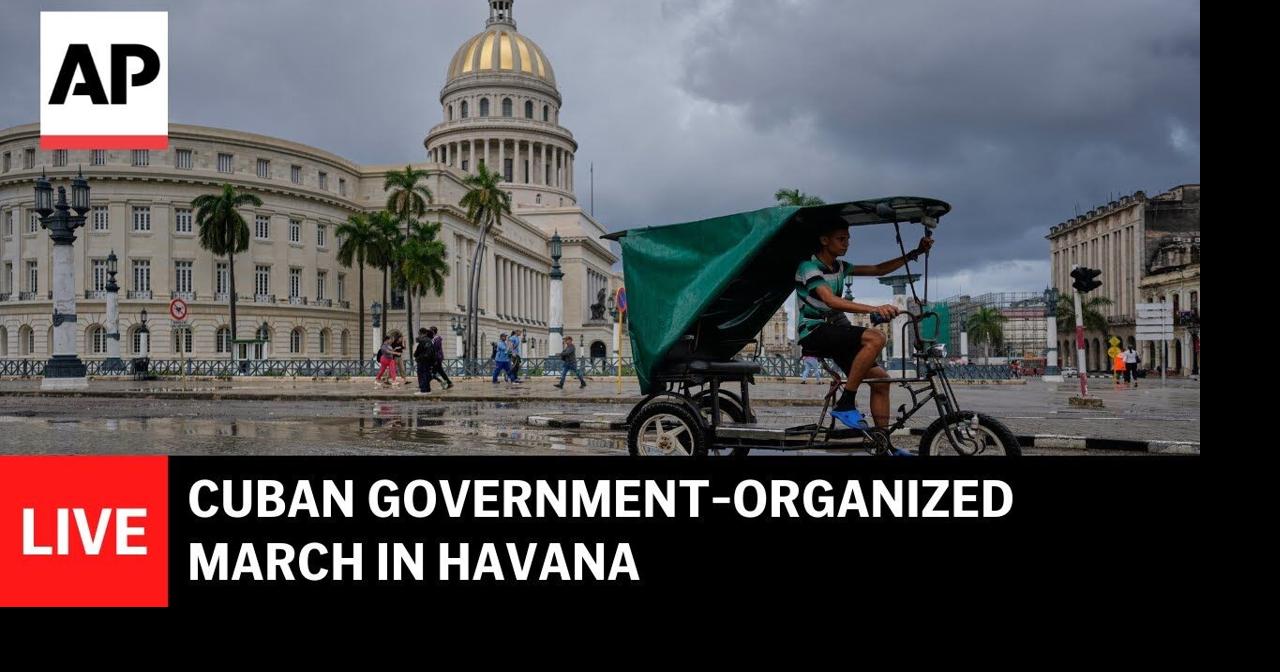 LIVE: Thousands rally in Havana for Cuban government-organized march