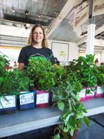 Riney bring fresh produce grown with aquaponics