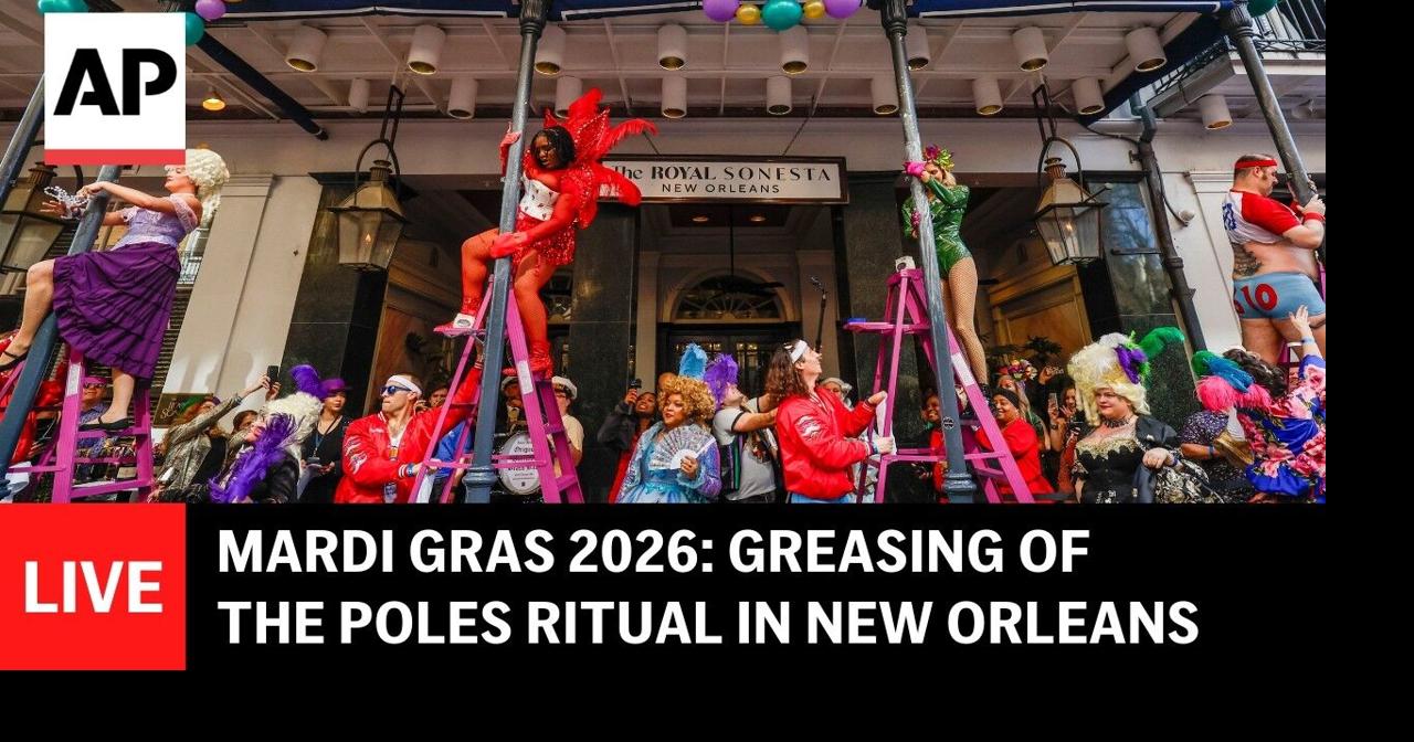 Mardi Gras 2026 LIVE: Greasing of the Poles ritual in New Orleans