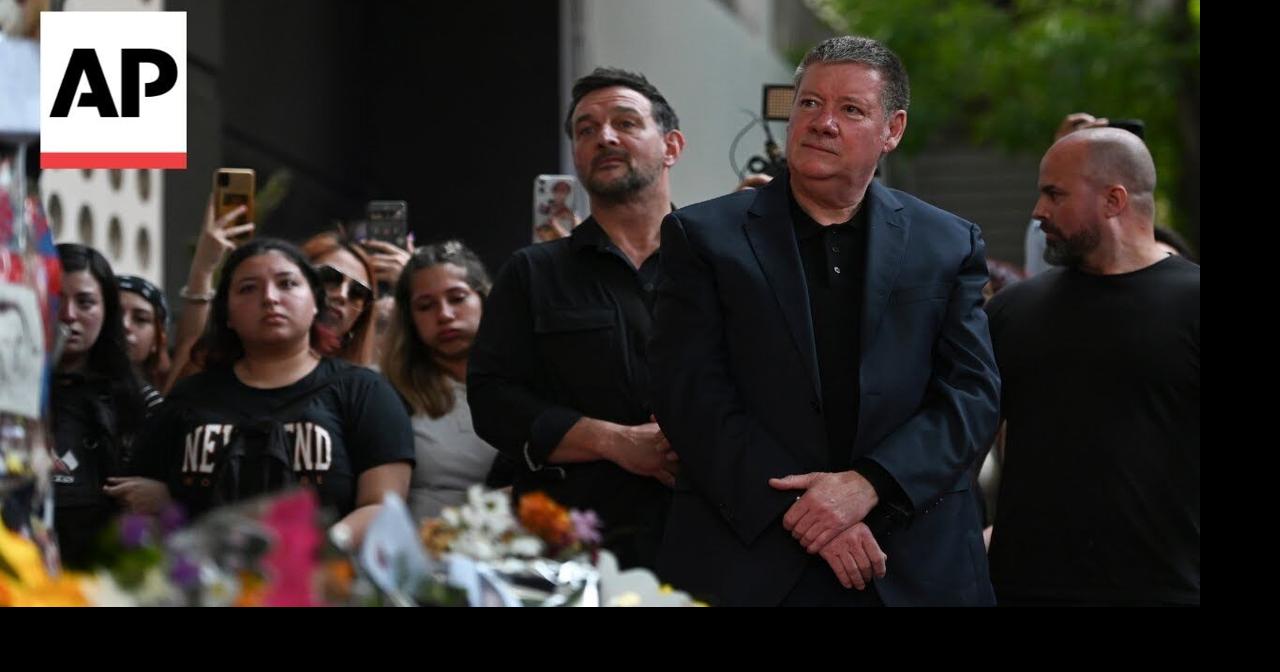 Liam Payne's father mourns with fans in Argentina