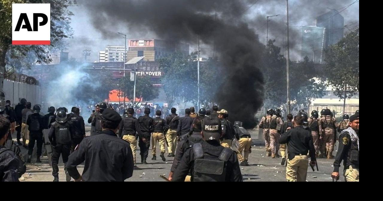 Violent protest outside US Consulate in Pakistan's Karachi over killing of Khamenei