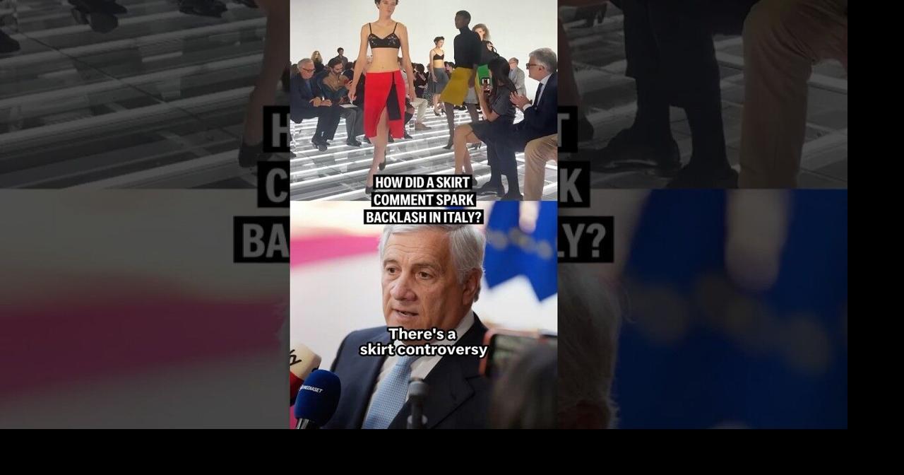 How did a skirt comment spark backlash in Italy?