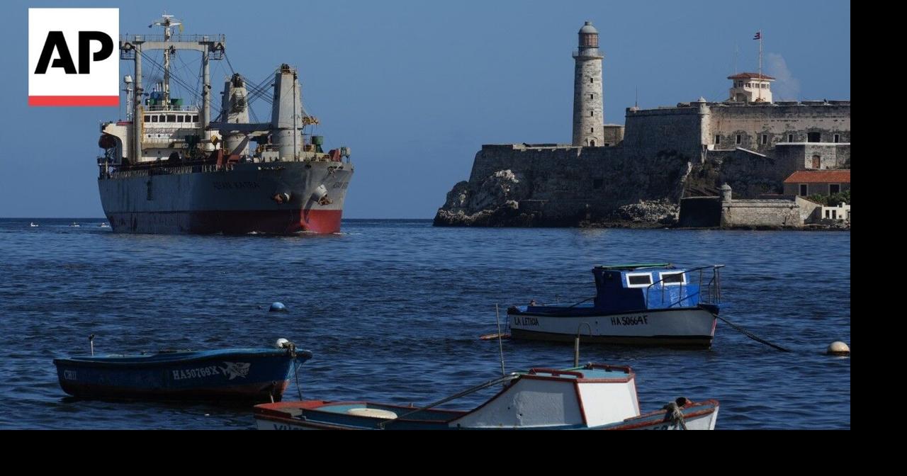 Ship with aid from Mexico and Uruguay sails into Havana port