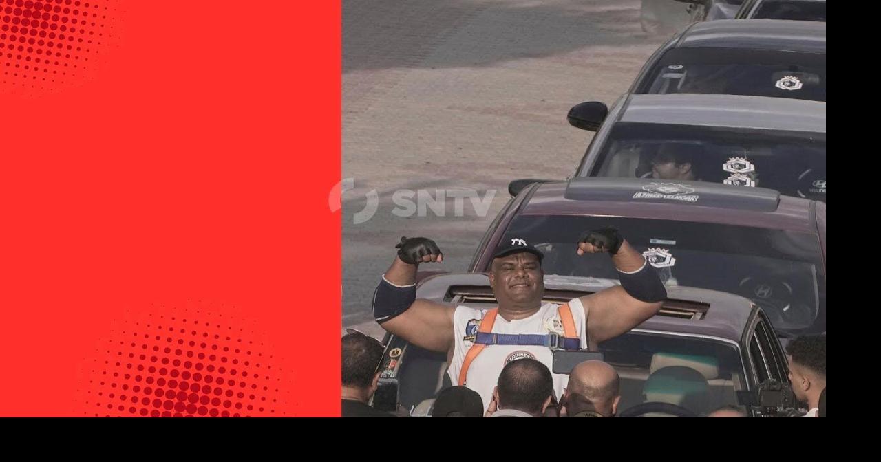 Egyptian wrestler attempts to break Guinness World record for most ...