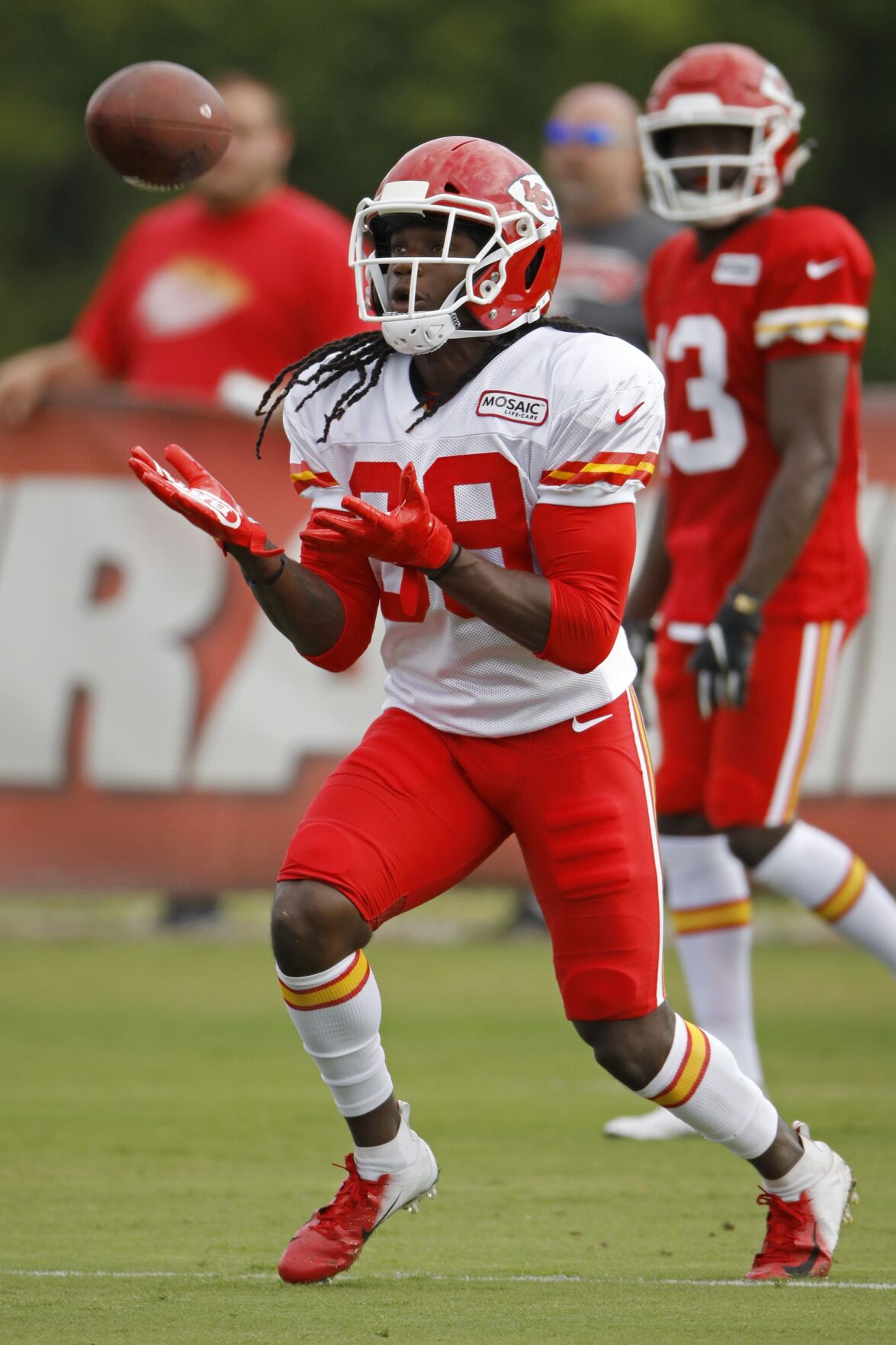 Kansas City Chiefs' Tyreek Hill is working to outrun past