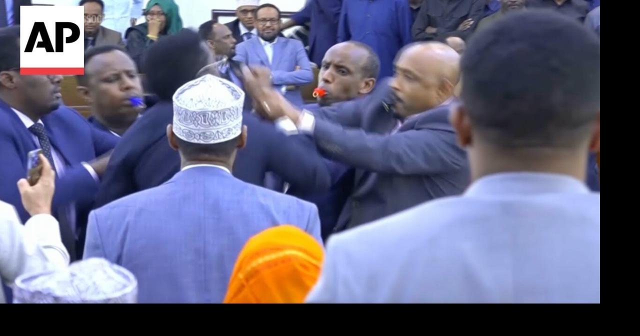 Scuffles break out in Somalia parliament over proposed constitutional amendments