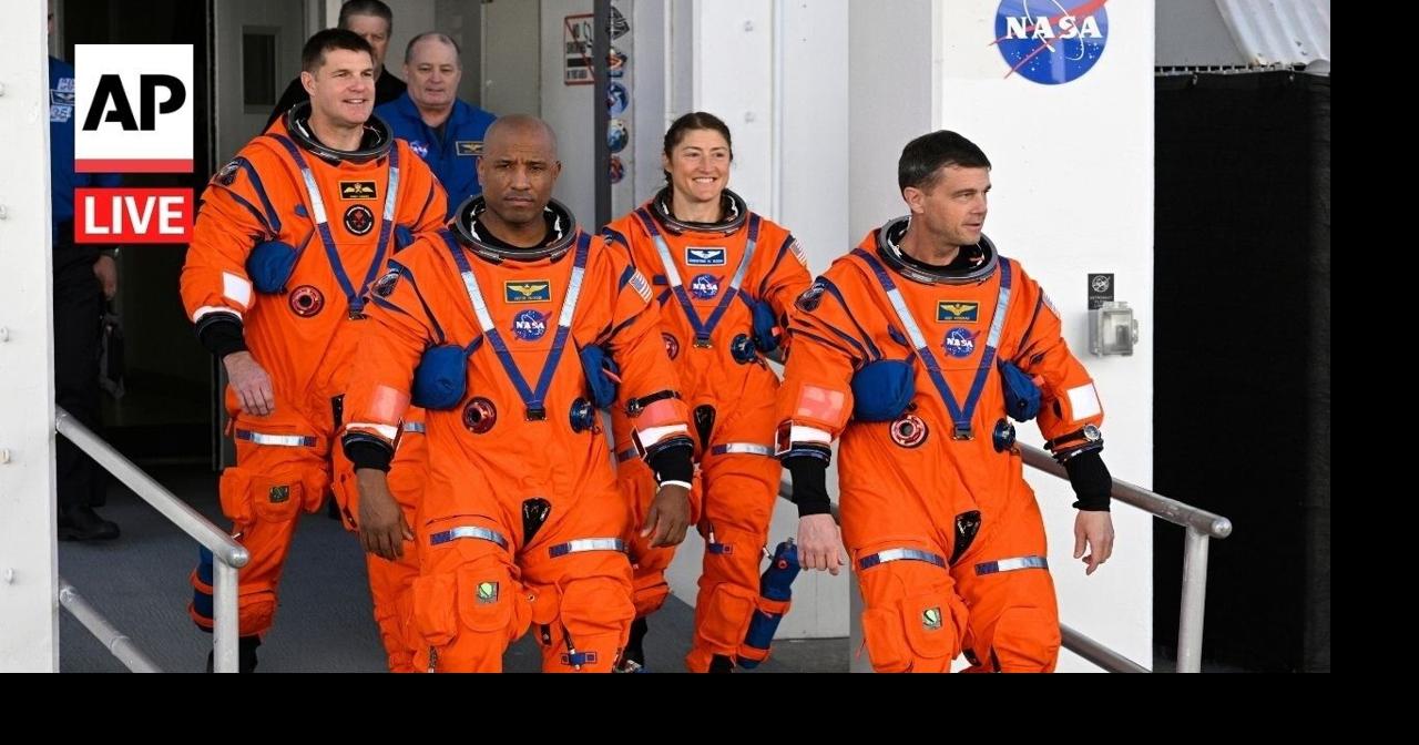 LIVE: Artemis II astronauts answer questions ahead of moon launch