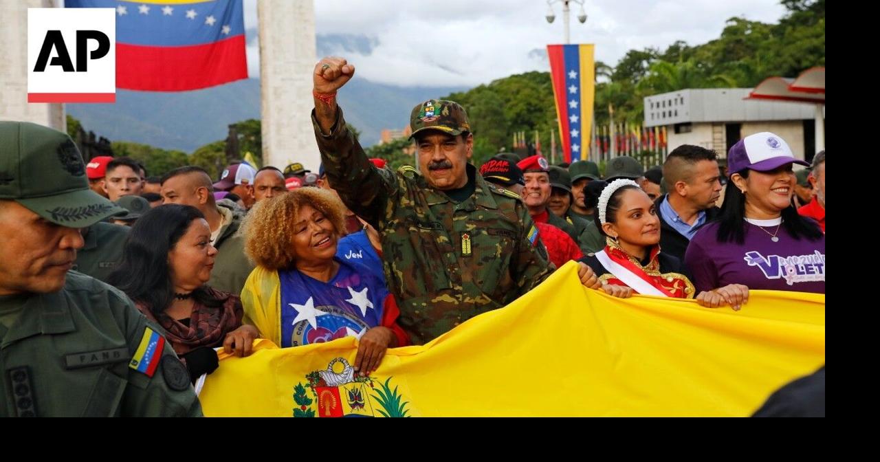 Maduro marches with supporters in Venezuela amid tensions with the US