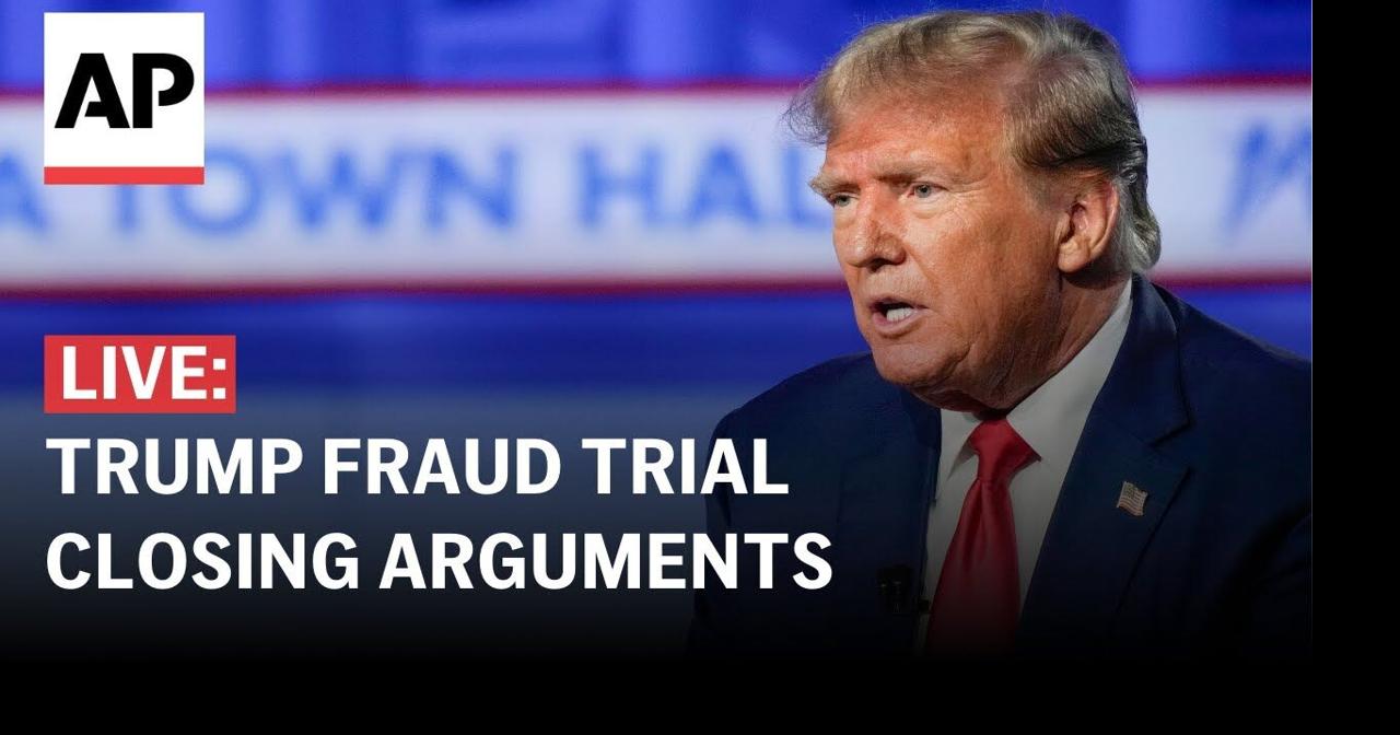 Trump civil fraud trial LIVE: Outside the courthouse in New York