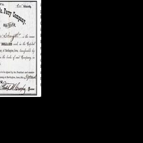 Out of the Collection: 1890 ferry company $50 share