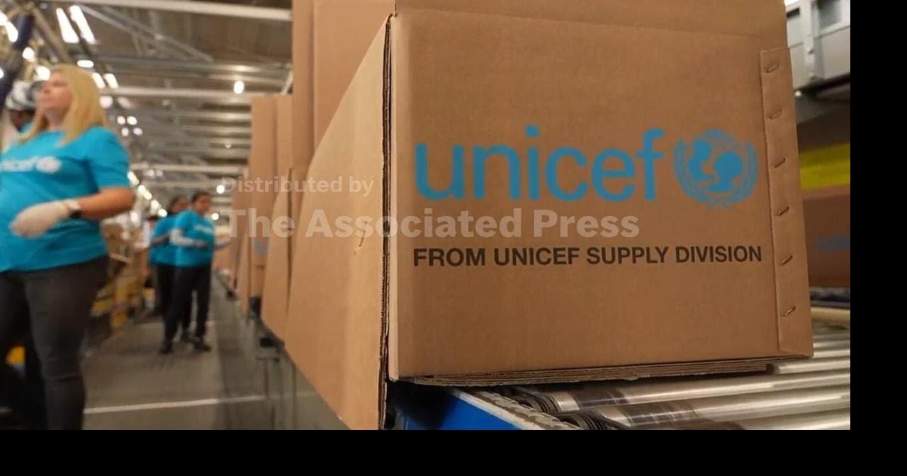 Aid prepared at UNICEF warehouse in Copenhagen as officials call for full access to Gaza