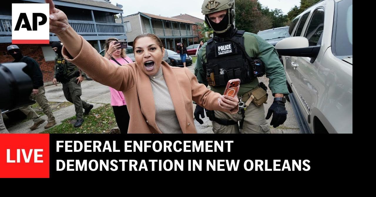 LIVE: Federal enforcement demonstration in New Orleans