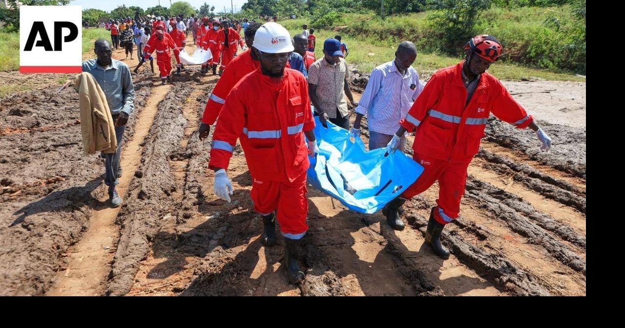 Rescuers search for survivors after deadly landslide in Kenya
