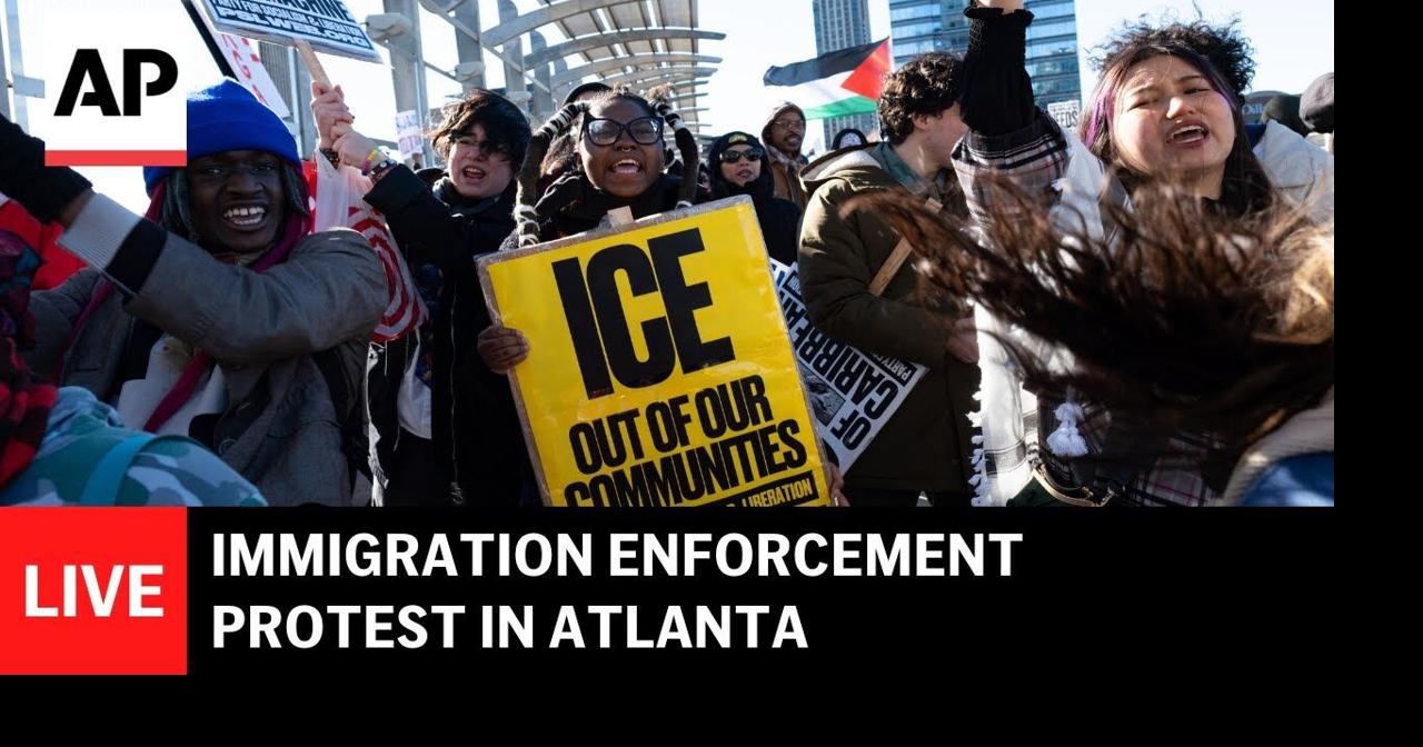 LIVE: Immigration enforcement protest in Atlanta