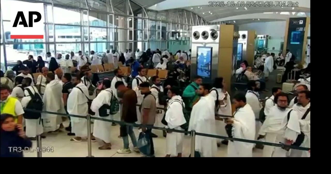 CCTV shows moment of attack at King Khalid International Airport in ...