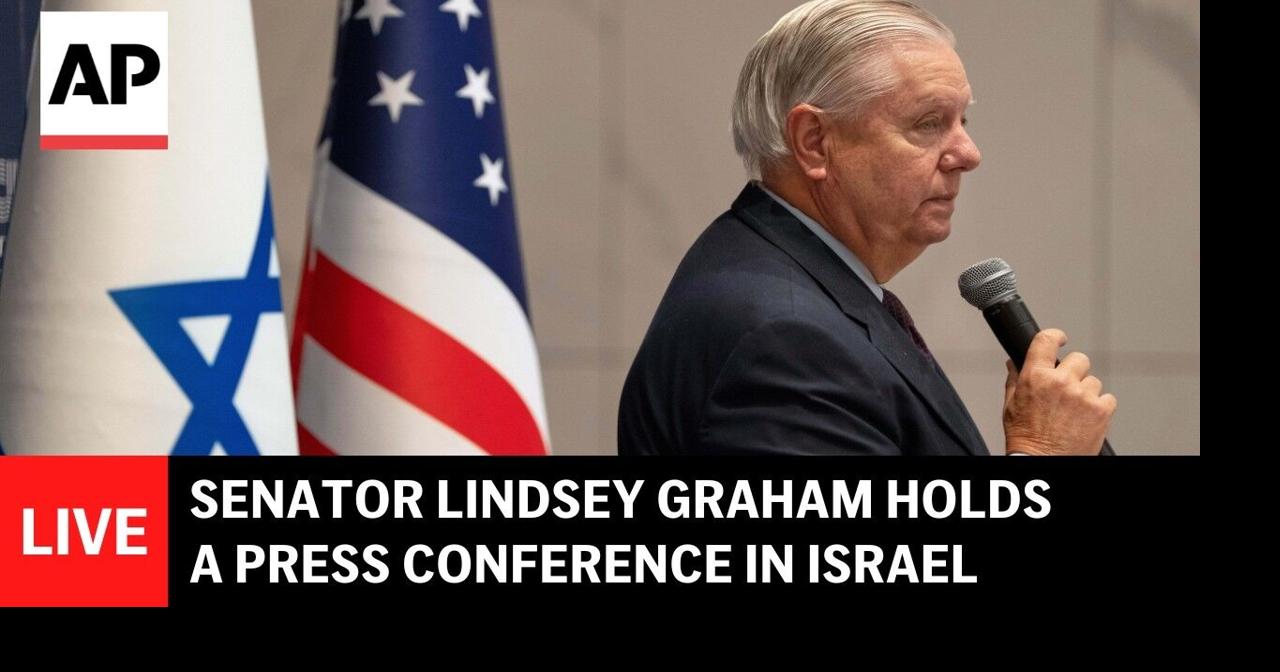 LIVE: Senator Lindsey Graham holds a press conference in Israel