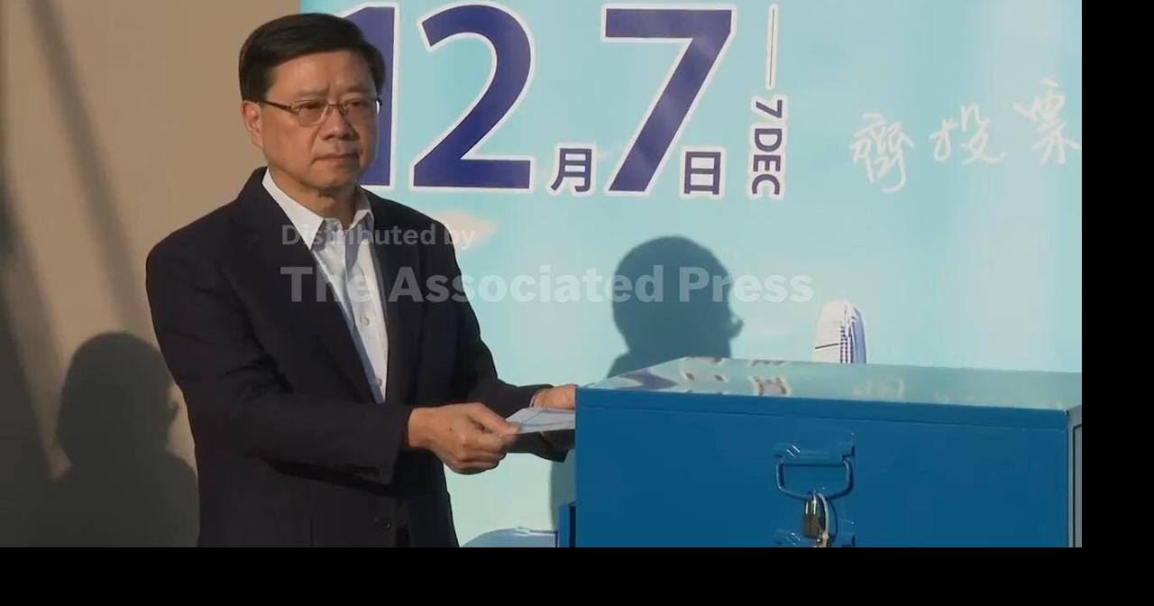Hong Kong Chief Executive John Lee votes in 'patriots-only' legislative election