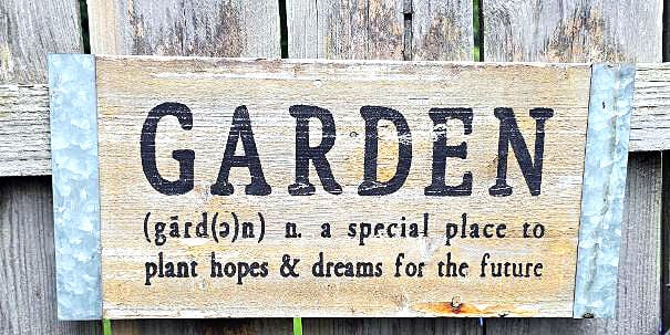 Judy and Bob's backyard Garden of Eden