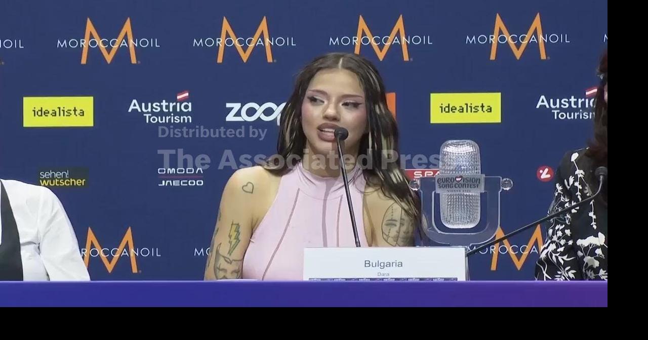 'Feels like a dream,' Bulgarian singer Dara says after winning Eurovision Song Contest in Vienna