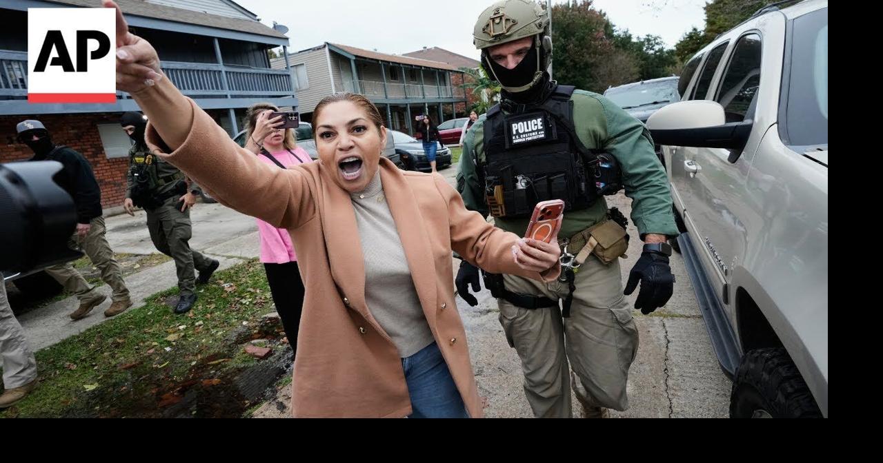 New Orleans residents protest against federal immigration enforcement