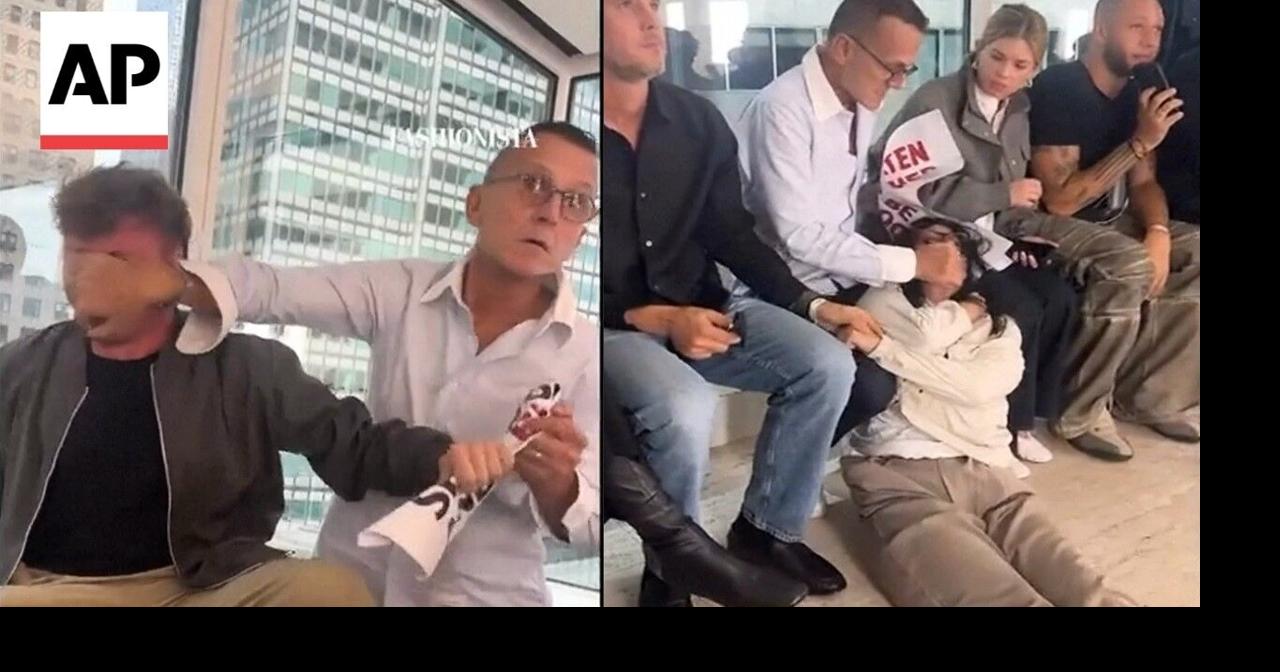 Fashion executive restrains PETA protesters at New York Fashion Week