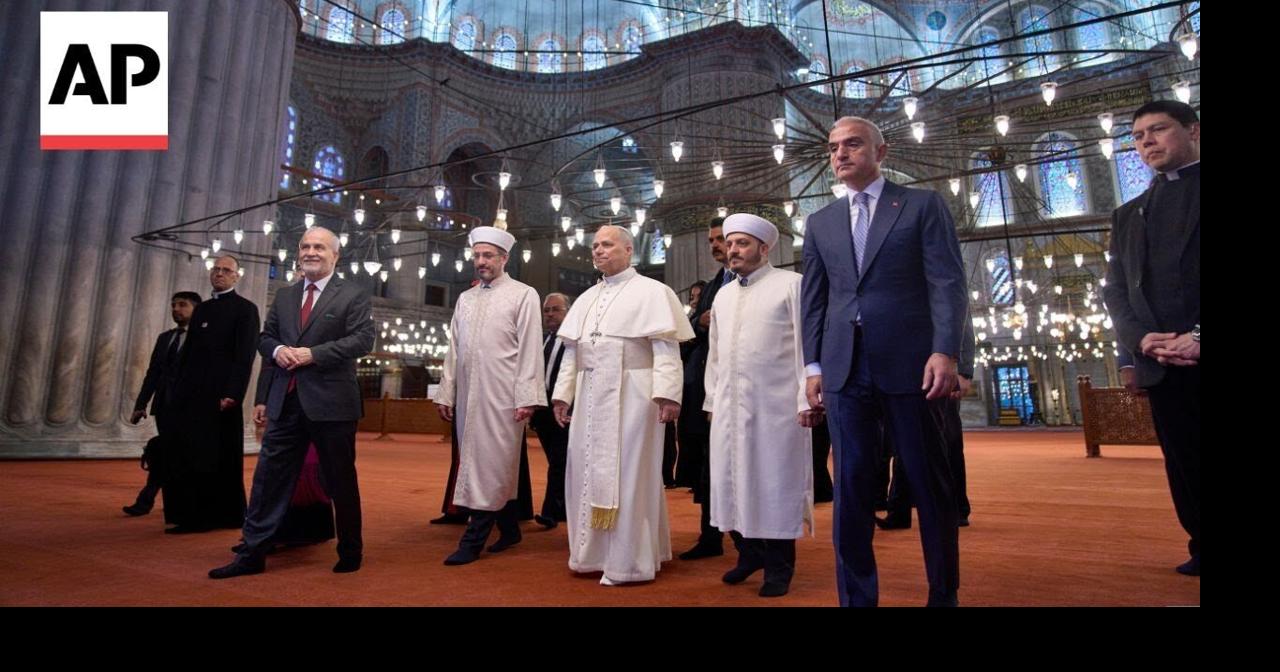 Behind the scenes as Pope Leo XIV visits Istanbul's Blue Mosque in Turkey