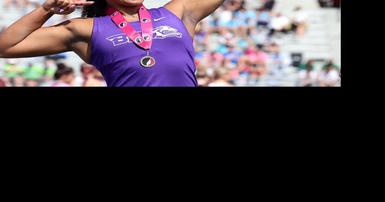 Girls track and field: Burlington's Hill unleashes second-best shot put throw in state history