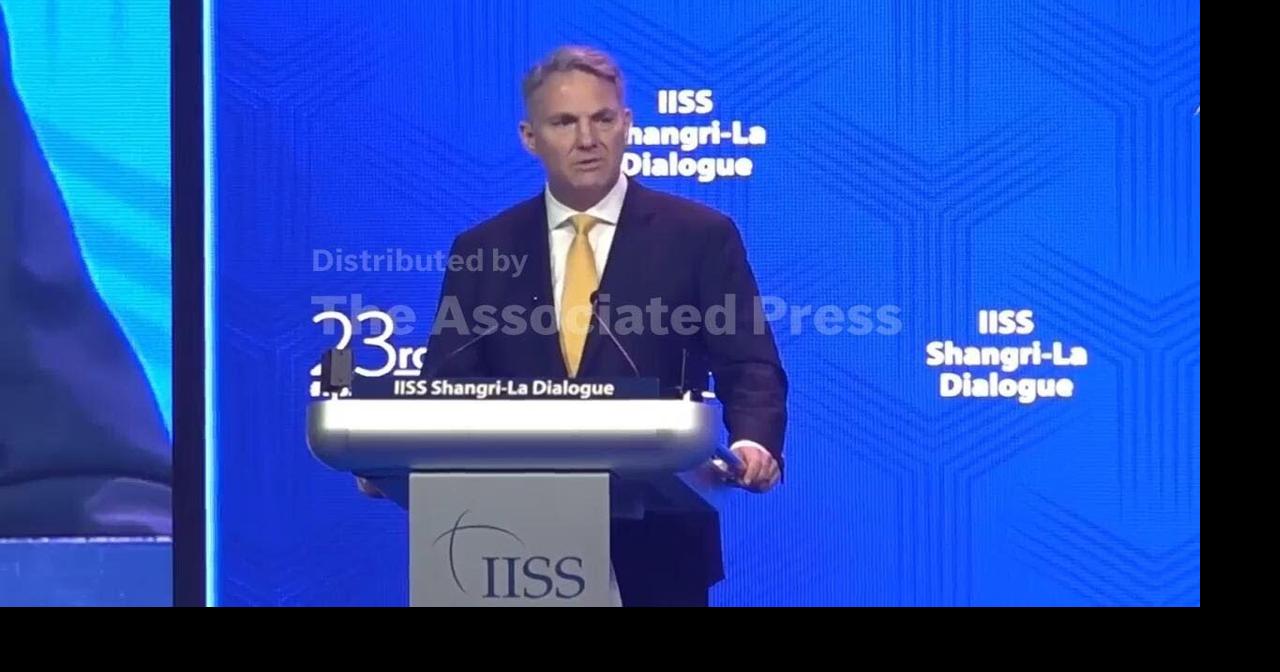 Australia's Defense Minister defends rules-based order at Singapore security forum