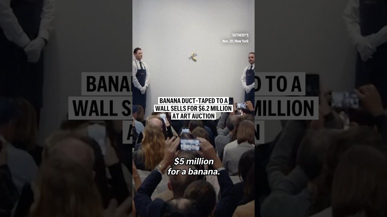 Banana Duct-taped To A Wall Sells For $6.2 Million At Art Auction ...