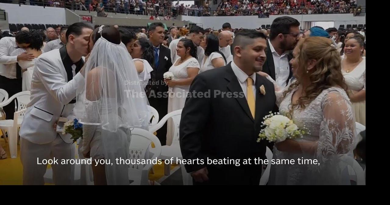 Over 600 couples tie the knot at mass civil wedding in Paraguay