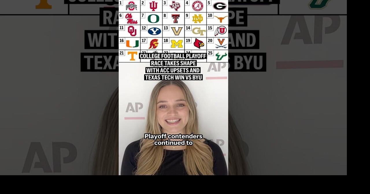 College Football Playoff race takes shape with ACC upsets andTexas Tech win vs BYU
