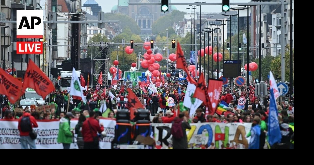 LIVE: Nationwide strike in Belgium against austerity measures