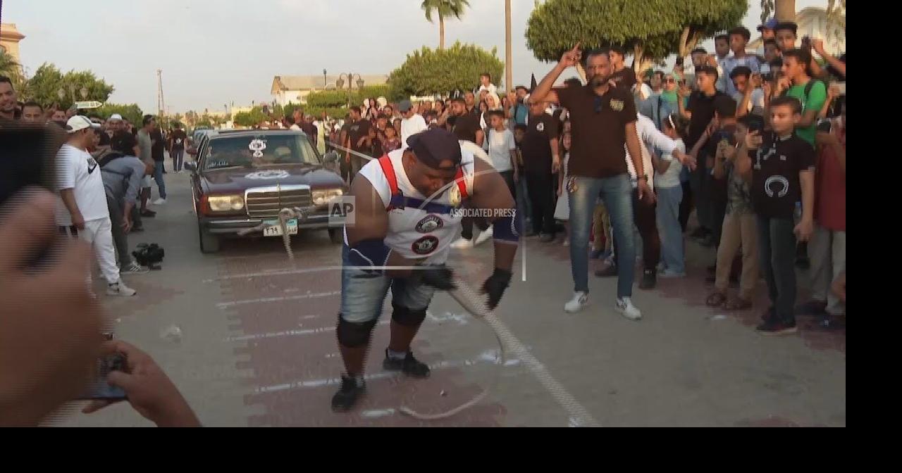 Egyptian wrestler attempts to break Guinness World record for most ...
