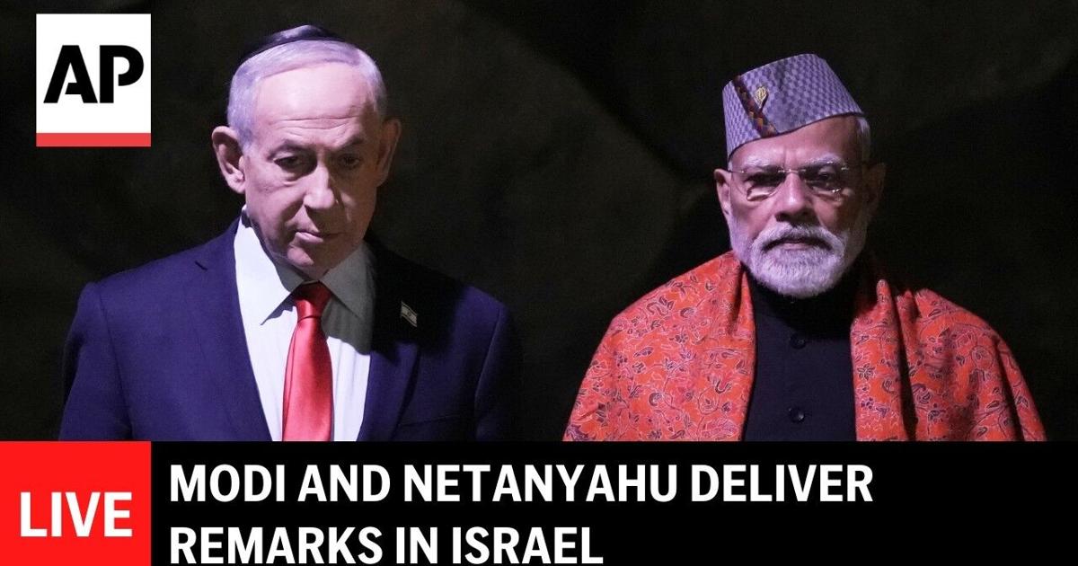Ms Raseel Modi LIVE: India's PM Modi and Netanyahu deliver remarks in Israel ...